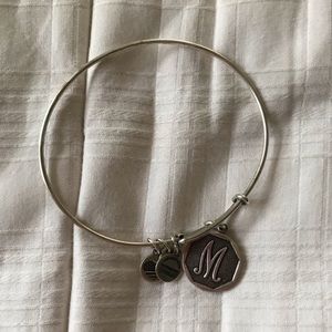 Alex & ani ‘M’ initial bracelet